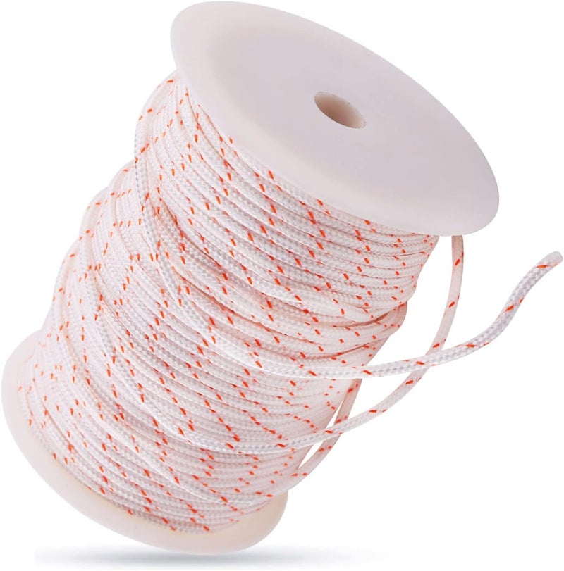 Mtanlo Recoil Starter Rope Pull Cord 3.5mm 100-Meter for Stihl Husqvarna Echo Poulan Homelite McCulloch Sears Craftsman Trimmer Edger Brush Cutter Lawn Mower Chainsaw - Image 1